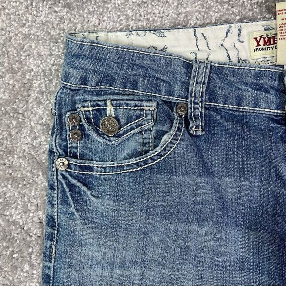 YMI Jeans Women's 3 Blue Bootcut Medium Wash Low Rise Stretch Y2K Juniors Teen - Picture 3 of 13